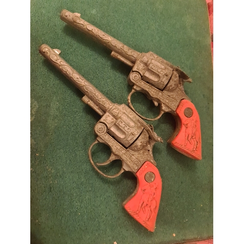 5 - vintage 1960s toy cap guns