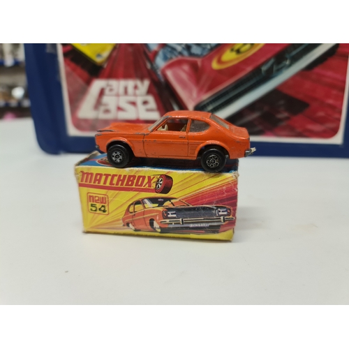 123 - Matchbox Superfast Vintage Ford Capri Orange No 54 1970