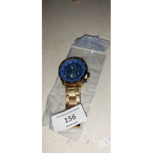 156 - Blue Dial watch