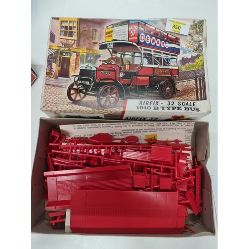 350 - AIRFIX 1:32 scale 1910 'B' Type LONDON BUS PLASTIC MODEL KIT