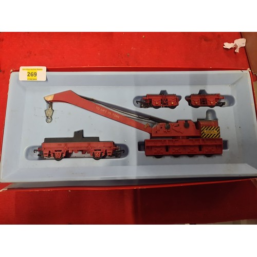 269 - Hornby Tri-ang OO Gauge R.739 Breakdown Crane Set 75 Ton