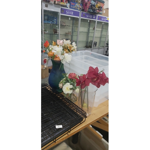 100 - fake flowers job lot