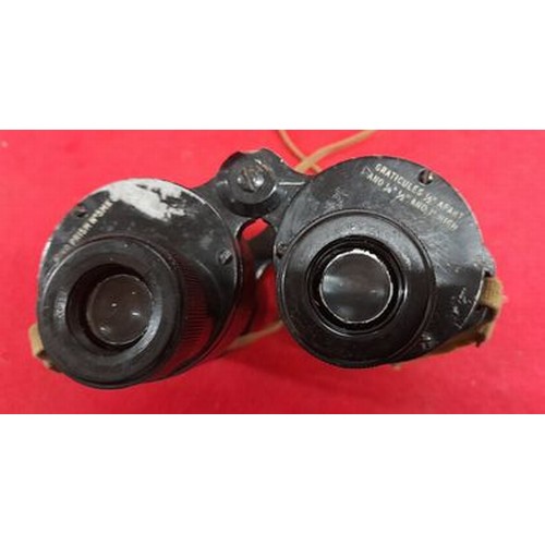 110 - Rare WW11 Ross London Bino Prism No 5 MK 2
Binoculars X7 No 6139. Graticules 1/2 dg APART @ 1/4 dg -... 