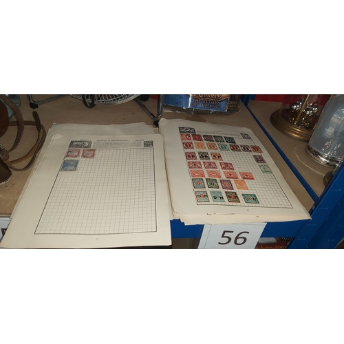 56a - stamp albums & stamps