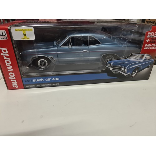 6 - 1967 Buick GS400 Blue 1:18 Autoworld 1115 HTF
