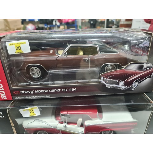 20 - Ertl/Auto World American Muscle *1971 CHEVY MONTE CARLO SS 454 (BROWN)* 1:18 NEW