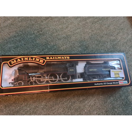 270 - MAINLINE 'OO' GAUGE BR BLACK PATRIOT CLASS '45536' STEAM LOCOMOTIVE