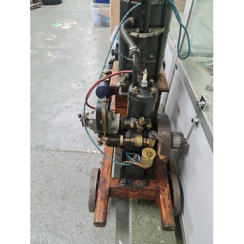 20a - Supreme Static 2 stroke petrol pump engine with water pump in show condition. only couple known to e... 