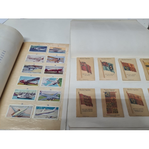 27 - Kensitas silk flowers Album & and airplane cigarette cards