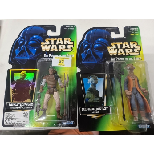 32 - Kenner Star Wars vacuum sealed figures