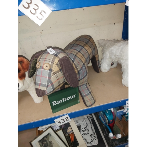 338 - Barbour dog shop display