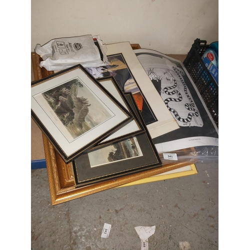 341 - lot pictures/prints