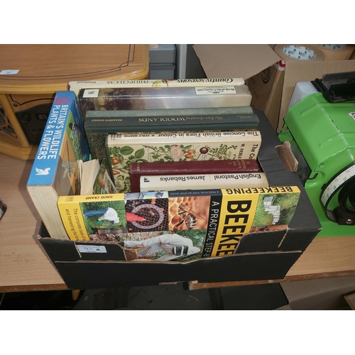 97a - box books, beekeeping & nature