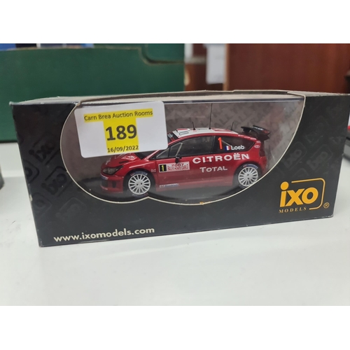 189 - 1/43 CITROEN C4 WRC RALLY MONTE CARLO 2008 SEBASTIEN LOEB