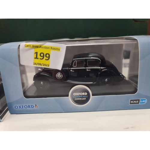 199 - Oxford Diecast 1/43 JSS002 Jaguar SS 2.5 Saloon Black