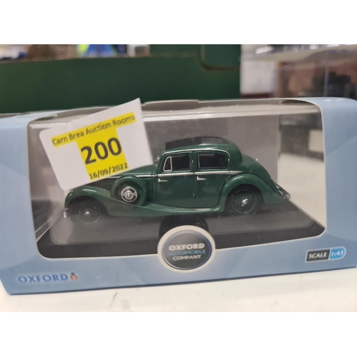 200 - Oxford Diecast 1/43 JSS002 Jaguar SS 2.5 Saloon Green