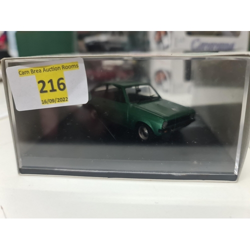 216 - Trofeu 1:43 Ford Escort Mk1 1300 GT in Metallic Green