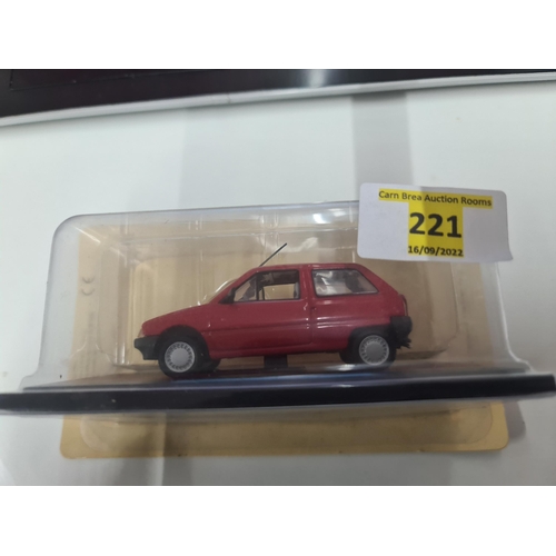 221 - 1987 Citroen AX 10E in Red Universal Hobbies 1:43