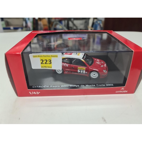 223 - IXO 1:43 Citroën Xsara WRC Monte Carlo Rally 2002