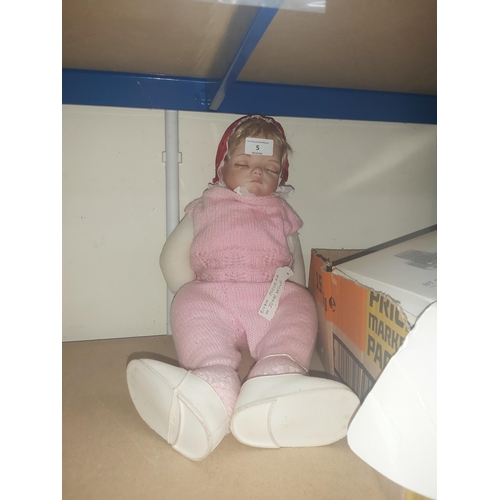 5 - joyce wolf bisque baby living doll