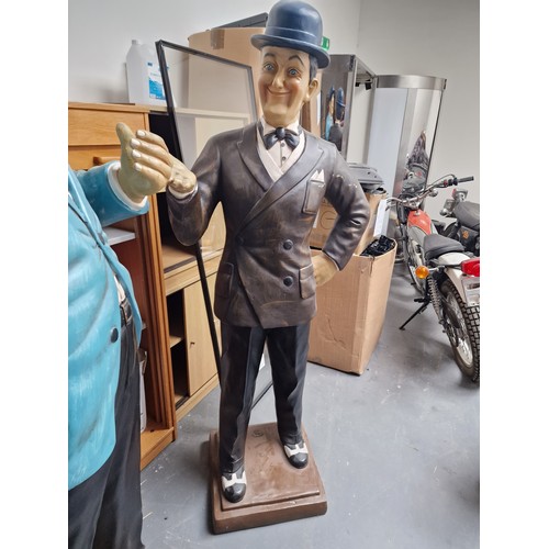 21A - Laurel & Hardy Full size fibre glass figures ideal shop displays Approx 6ft tall