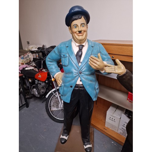 21A - Laurel & Hardy Full size fibre glass figures ideal shop displays Approx 6ft tall