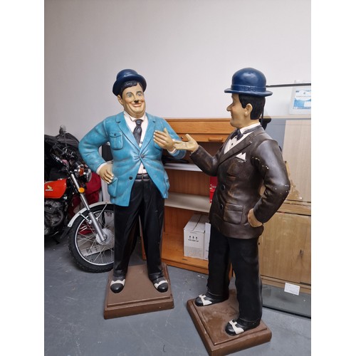 21A - Laurel & Hardy Full size fibre glass figures ideal shop displays Approx 6ft tall