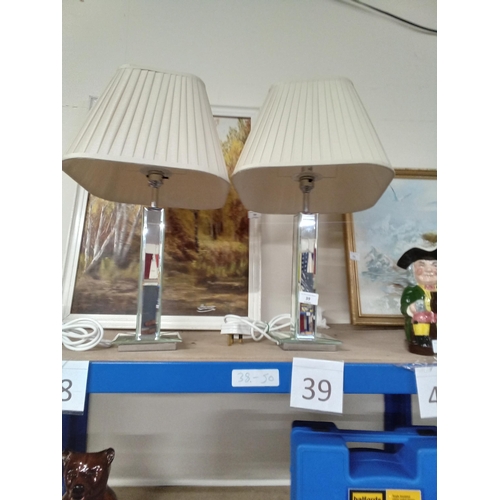 39 - retro glass table lamps GWO