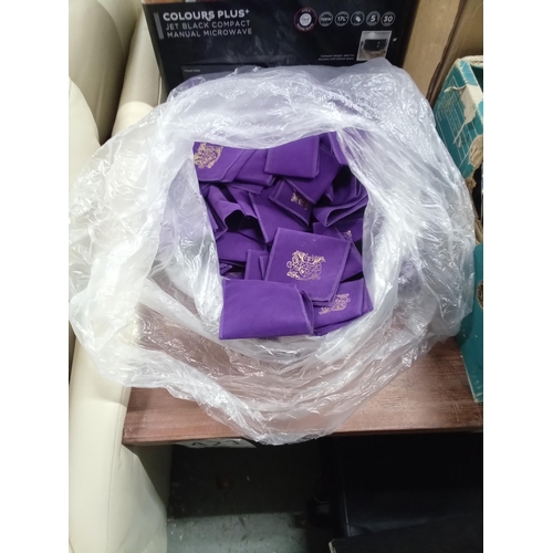 422 - bag of purple jewelry pockets