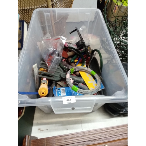 444 - plastic tub tools etc