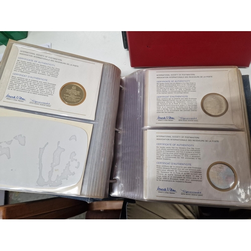 15 - International Society of Postmasters Sterling Silver Medallion 36 coin set