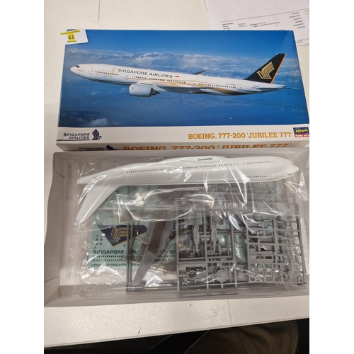 61 - model kit Singapore Boeing 777-200 by hasegawa 1:200