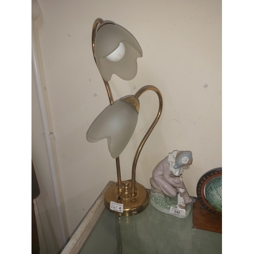 140a - brass table lamp