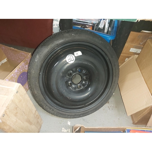 90 - bn wheel & tyre for audi & 4 space saver 125/70/17