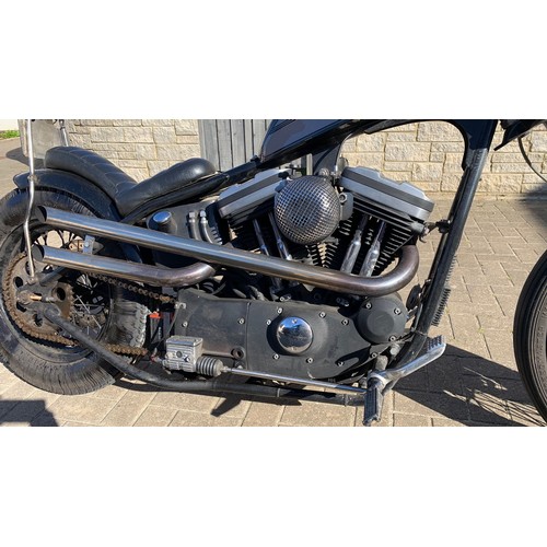 50B - 2003 Harley Davidson Sportster 883 100th anniversary hard tail chopper. Mostly custom built with sto... 