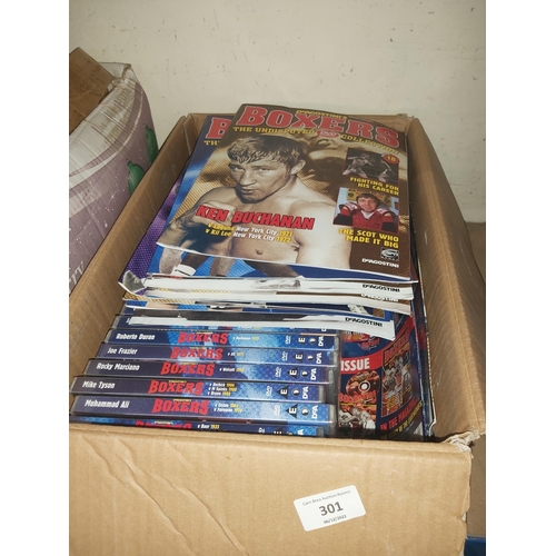 boxing dvd & magazines