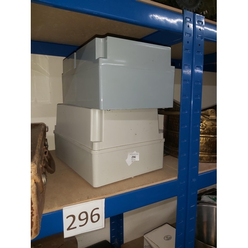 296 - 2 electric boxes