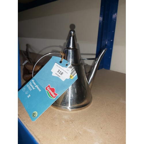 318 - stainless steel watering can