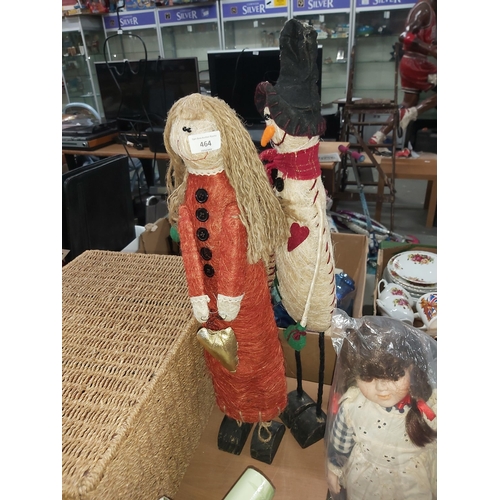 464 - 2 60cm xmas figures