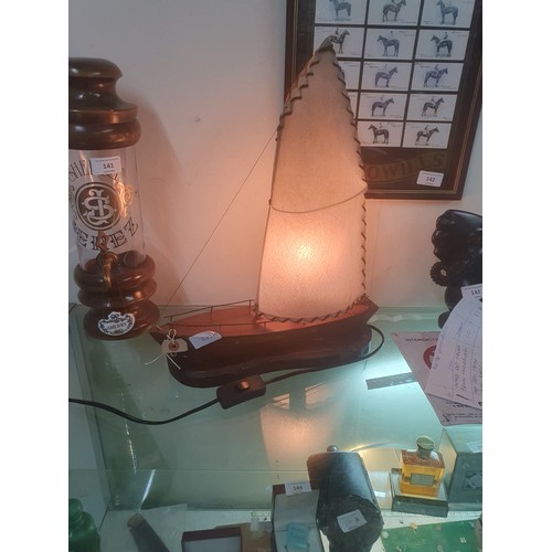 142A - art deco yacht lamp (re-wired)