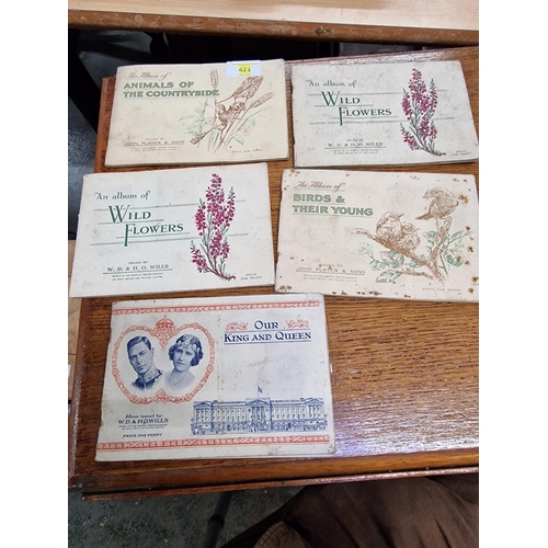 421 - 5 Players & Wills Cigarette Card Books