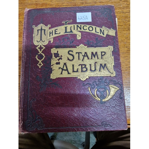 425A - Red Lincoln Stamp Album World Collection