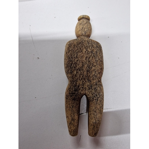 76a - Whale bone Canadian indigenous figure c1900 5