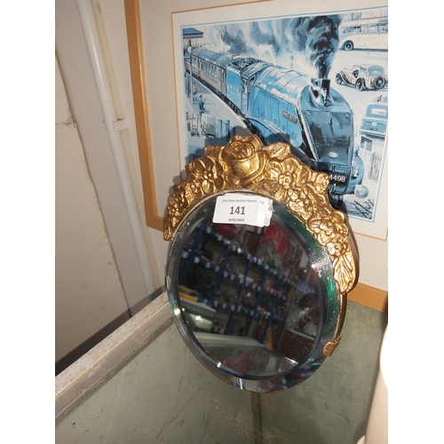 141 - vintage 50's barbola dressing mirror