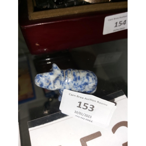 153 - sodalite stone hippo