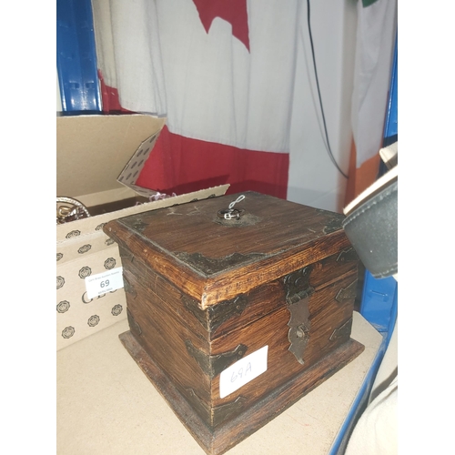 69A - wooden storage box