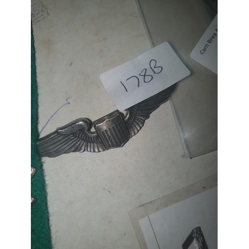 178B - Sterling silver wing badge