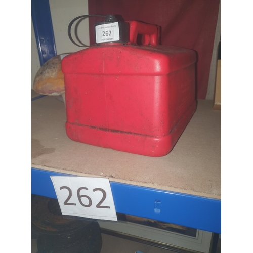 262 - red petrol can