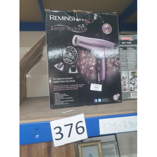 376 - Remington hair dryer as new