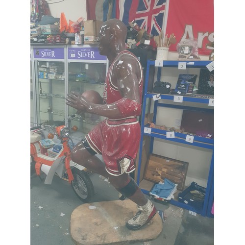 125A - Michael Jordan full size fibre glass figure about 8ft tall